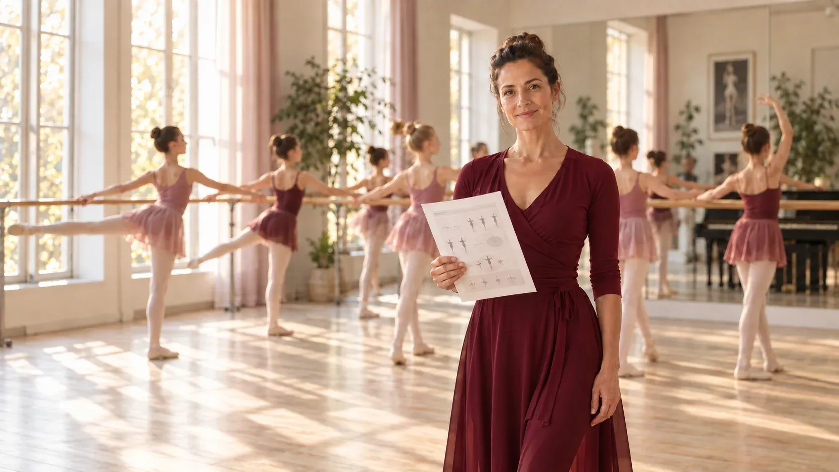 Gli 8 volumi in una sala di danza